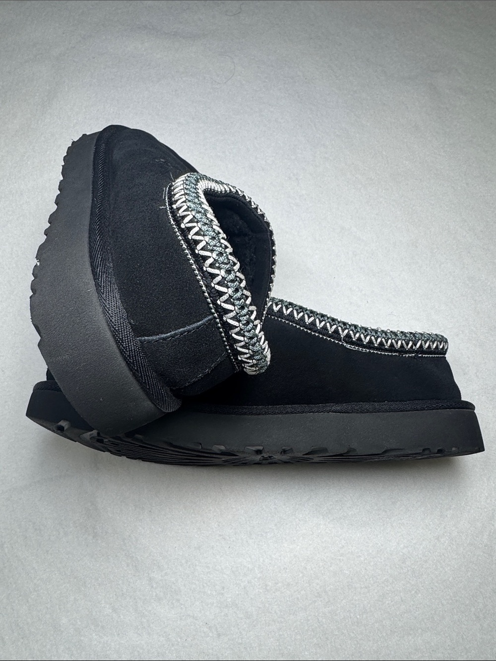 Tasman II UGG Women’s Black Suede Lined Slip-On Slippers US 9 EU 40 MPN 5950 - Picture 4 of 5
